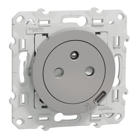 Schneider Electric Grey, 1 Gang, Odace [S530089]; 287-6184