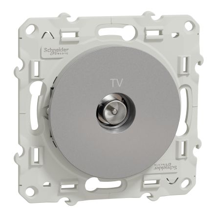Schneider Electric Grey, 1 Gang, Odace [S530445]; 287-6194