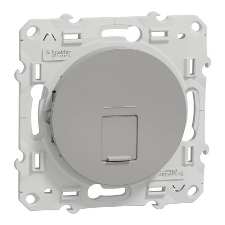 Schneider Electric Grey, 1 Gang, Odace [S530475]; 287-6195