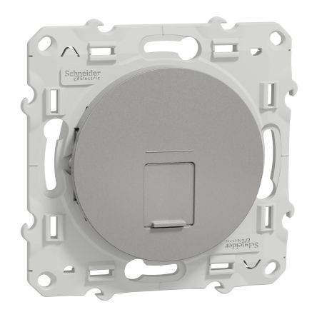 Schneider Electric Grey, 1 Gang, Odace [S530476]; 287-6197