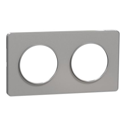 Schneider Electric Grey, 2 Gang, Odace [S530804]; 287-6200