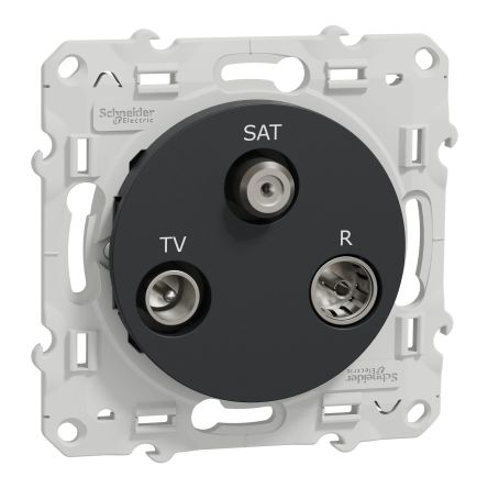 Schneider Electric Anthracite, 1 Gang, Odace [S540461]; 287-6213