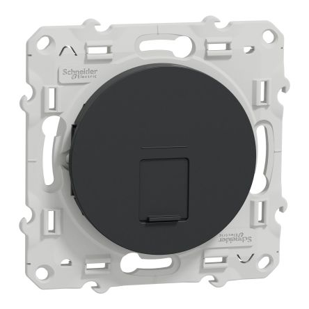 Schneider Electric Black, 1 Gang, Odace [S540475]; 287-6215