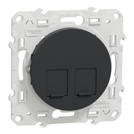 Schneider Electric Anthracite, 2 Gang, Odace [S540485]; 287-6218