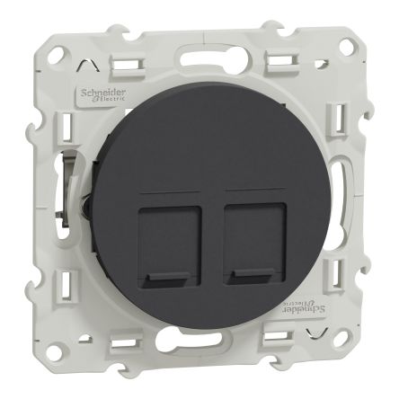 Schneider Electric Anthracite, 2 Gang, Odace [S540486]; 287-6220