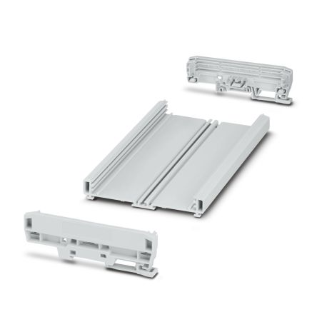 Phoenix Contact Profile Housing Enclosure Type UM-BASIC Series , 203.8 x 127.8 x 39.45mm, PVC DIN Rail Enclosure [1300358]; 287-7655