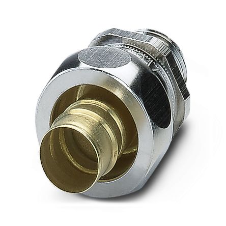 Phoenix Contact WP-G Series Metal Nickel Plated Brass Cable Gland, M16 Thread, 11.5mm min., 17mm max., IP65 [3241060]; 287-7890