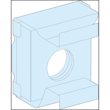 Schneider Electric PrismaSeT Series Clip Nut for Use with PrismaSeT G Mounting Plate, PrismaSeT P Cubicle [LVS03194]; 288-1598