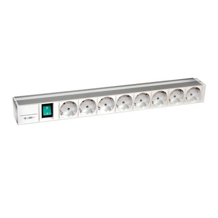 Schneider Electric 8 Gang Power Distribution Unit, 3m Cable, 16A, 230 V [NSYAPU19F8S]; 288-2123
