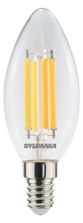 Sylvania ToLEDo Retro Candle E14 LED Bulbs 6 W(60W), 2700K, Homelight, Candle shape [29376]; 288-9661