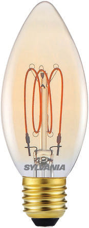 Sylvania ToLEDo Vintage E14 LED Bulbs 3.5 W(25W), 2000K, Candlelight, Candle shape [30150]; 288-9702