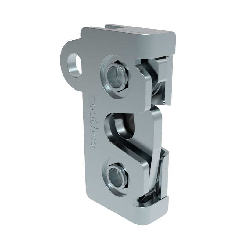 SOUTHCO Rotary Push-to-Close Latch, Micro Size, Two Stage, with Integrated Bumper, Bottom Trigger, 4.5 mm Thru, Steel, Zinc Plate, Bright chromate [R4-05-40-505-10]