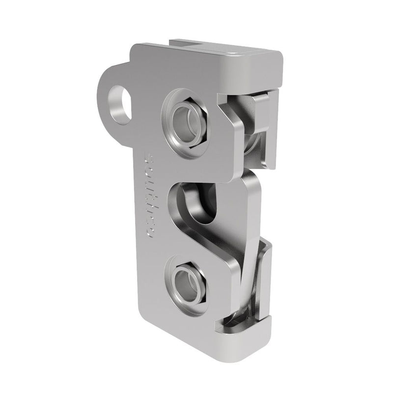SOUTHCO Rotary Push-to-Close Latch, Micro Size, Two Stage, with Integrated Bumper, Bottom Trigger, M4 Thread, Stainless Steel, Passivated [R4-05-42-505-20]