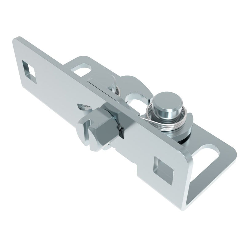 SOUTHCO Rotary Push-to-Close, Medium Size, Single Stage, Tool Actuated with 11 mm Slotted Hex Head, Steel, Zinc Plate-Bright chromate, Bright [R4-15-10-260-10]