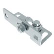 SOUTHCO Rotary Push-to-Close, Medium Size, Single Stage, Tool Actuated with 6 mm Slotted Hex Head with Flange, Steel, Zinc Plate-Bright chromate, Bright [R4-15-10-270-10]