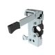 SOUTHCO Push-to-close Rotary Latch, Heavy Duty Size, Two Stage, Pre-loaded Hand Lever, Dual Trigger, Hand / Bottom Cable, Rod, M6 Thread, Steel, Zinc Plate, Bright Chromate [R4-50-42-4A51-10]