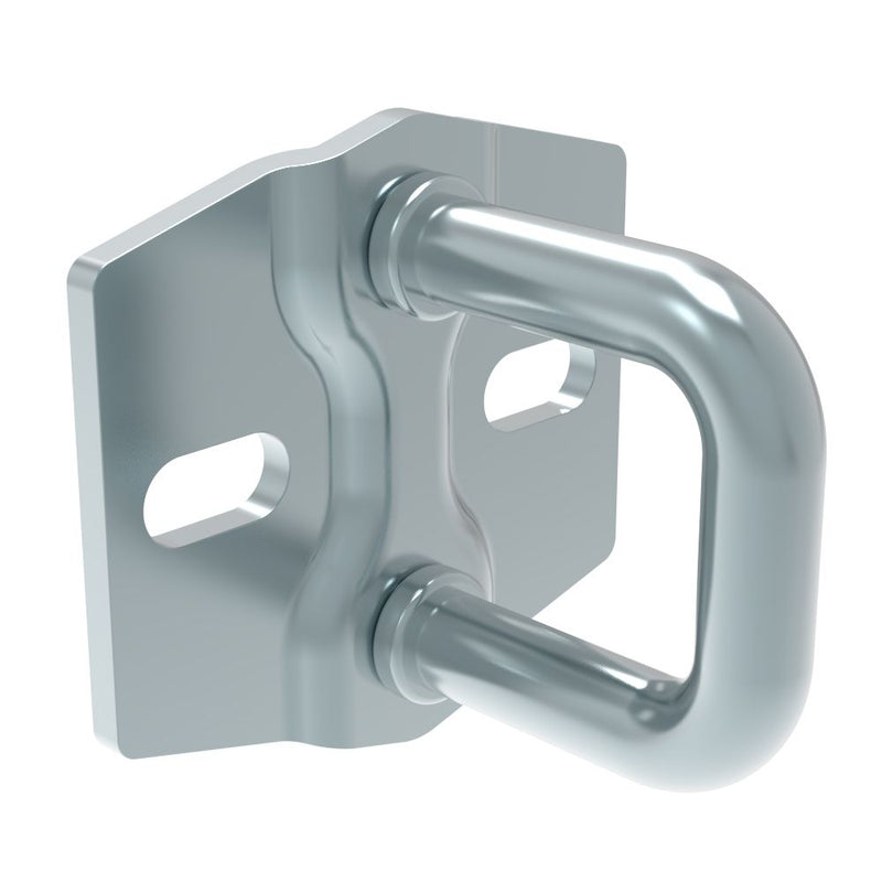 SOUTHCO Rotary Push-to-Close Latch Striker, Medium Size, Steel, Zinc Plate, Bright chromate, Bright [R4-90-1504-10]