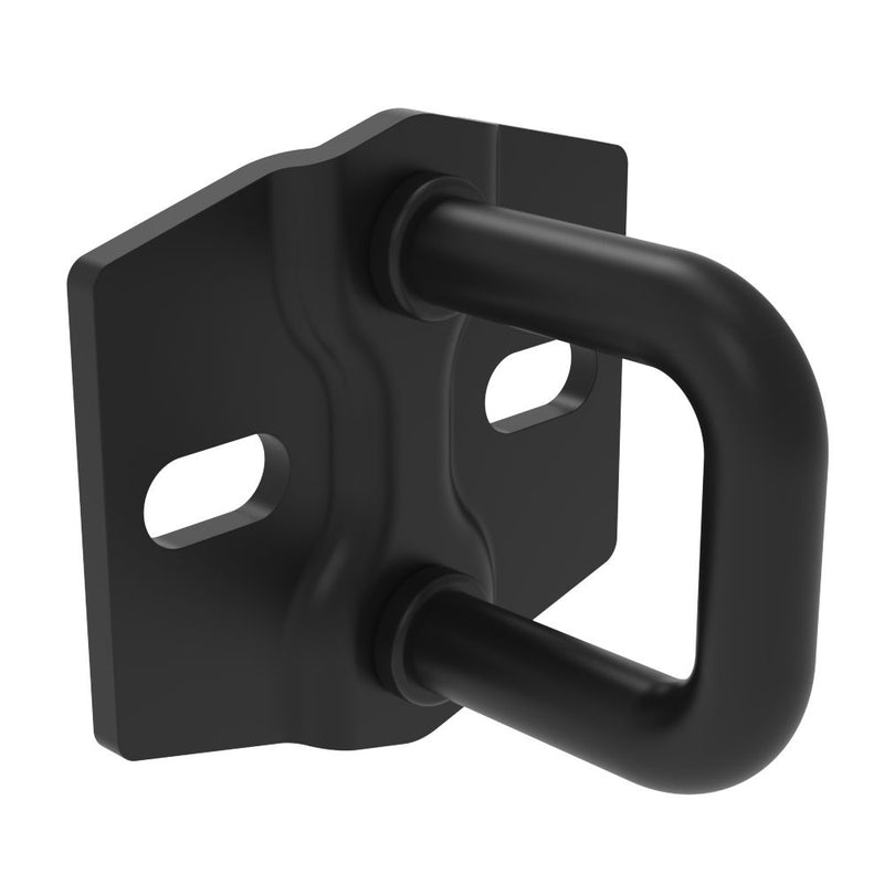 SOUTHCO Rotary Push-to-Close Latch Striker, Medium Size, Steel, Zinc Nickel, Black [R4-90-1504-15]