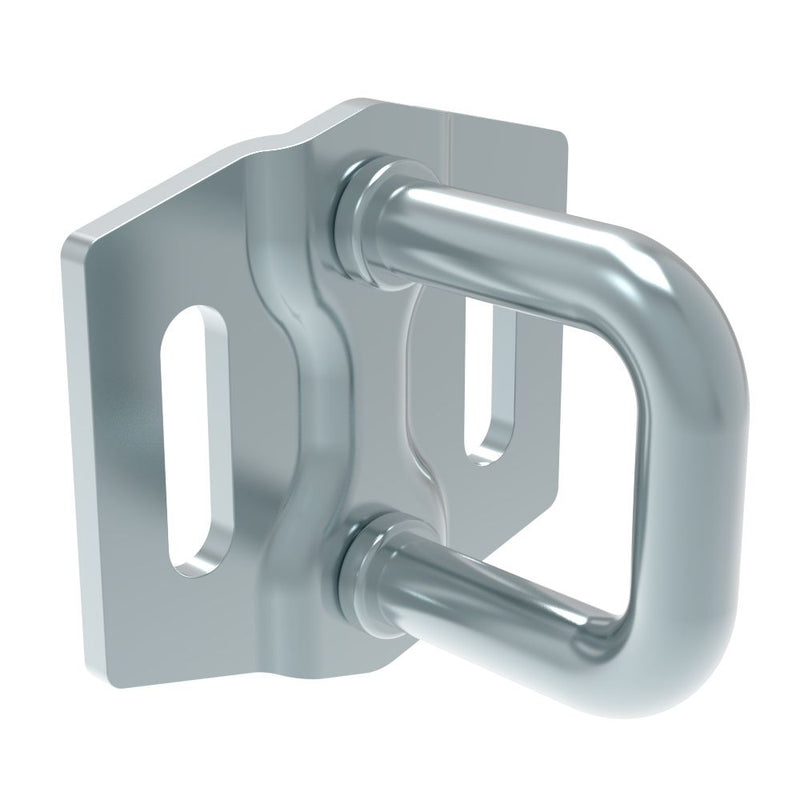 SOUTHCO Rotary Push-to-Close Latch Striker, Medium Size, Steel, Zinc Plate, Bright chromate, Bright [R4-90-1506-10]