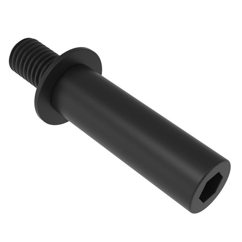 SOUTHCO Rotary Push-to-Close Latch Striker, Medium Size, Steel, Zinc Nickel, Black [R4-90-524-15]