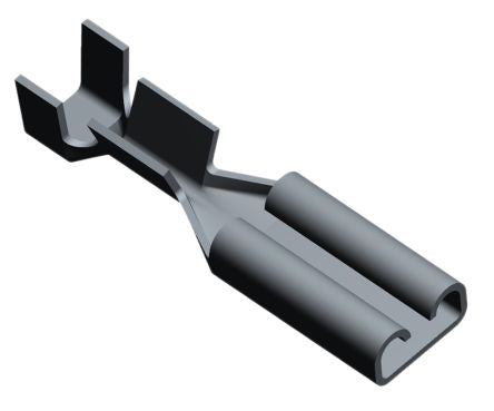 TE Connectivity FASTON .110 Female Spade Connector, Receptacle, 2.8 x 0.8mm Tab Size, 0.3mm² to 0.6mm² [5-160303-2]; 669-2494