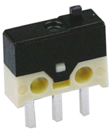 ZF Button Subminiature Micro Switch, PCB Terminal, 500 mA @ 30 V dc, SPDT [DH2C-C4AA]; 706-4168