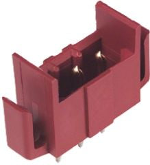 TE Connectivity Red Through Hole 3P Industrial Power Plug, Rated At 9A, 250 V ac [2-640498-4]; 718-3519