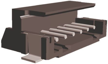TE Connectivity AMP CT Series Right Angle Surface Mount PCB Header, 6 Contact(s), 2mm Pitch, 1 Row(s), Shrouded [2-292173-6]; 719-0107