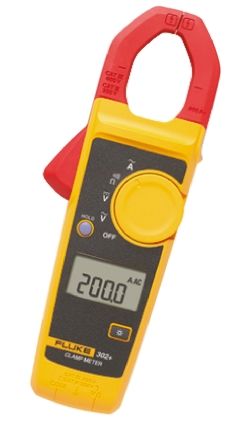 Fluke 302+ Clamp Meter, Max Current 400A ac CAT III 600 V [Fluke 302+]; 760-9112