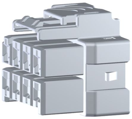 TE Connectivity, Power Triple Lock Male Connector Housing, 6mm Pitch, 12 Way, 3 Row [1-1971876-4]; 782-4333