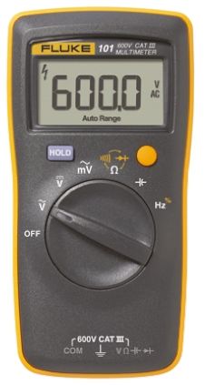 Fluke 101 Handheld Digital Multimeter, 600V ac Max [Fluke-101]; 790-4097