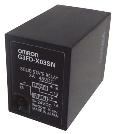 Omron G3FD Series Solid State Relay, 3 A Load, Plug In, 48 V dc Load, 24 V dc Control [G3FD-X03SN-VD DC5-24]; 794-8700