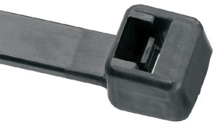 Panduit Cable Tie, Locking Cable Tie, 71mm x 1.8 mm, Black Nylon, Pk-100 [PLT.6SM-C0]; 846-9460