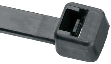 Panduit Cable Tie, Locking Cable Tie, 142mm x 3.6 mm, Black Nylon, Pk-100 [PLT1.5I-C0]; 846-9508