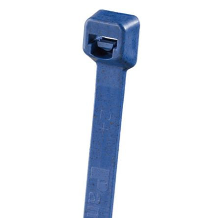 Panduit Cable Tie, Pan Ty, 99mm x 2.5 mm, Blue Nylon, Pk-1000 [PLT1M-M6]; 848-0126