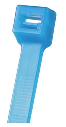 Panduit Cable Tie, Locking Cable Tie, 102mm x 2.5 mm, Blue Tefzel, Pk-100 [PLT1M-C76]; 859-0545