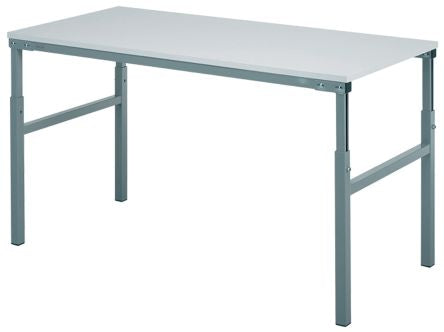 RS PRO -, TP718 ESD Workbench, 300kg Max Load, Adjustable Height, 650 → 900mm x 1800mm x 700mm [0]; 909-7094