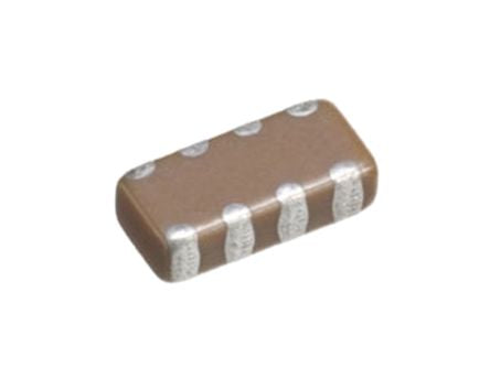 TDK Capacitor Array 22pF 50V dc ±10% 4-way C0G Dielectric , 0805 (2012M), CKC, Surface Mount [CKCL44C0G1H220K085AA]; 916-3153