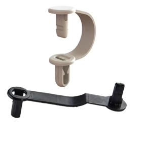 Essentra Cable Clamp 0.8 mm 2.4 mm 9.5 mm Nylon 6/6 Natural [CH-1-01]; 10152676