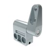 SOUTHCO Constant Torque Hinge, Asymmetric, Forward Torque 2.3 N-m (20 in-lbf), Reverse Torque 1.5 N-m (13.6 in-lbf), Rivet / Screw (thru hole), Zinc Alloy, Natural [ST-12A-200FB-33]
