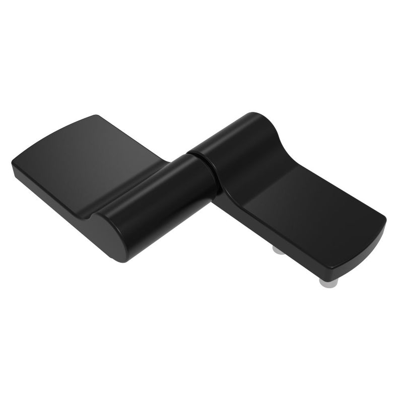SOUTHCO Constant Torque Hinge, Asymmetric, Forward Torque 0.45 N-m (4 in-lbf), Reverse Torque 0.27 N-m (2.4 in-lbf), Threadstud and Nut, Zinc Alloy, Black [ST-8A1-40FA-50]
