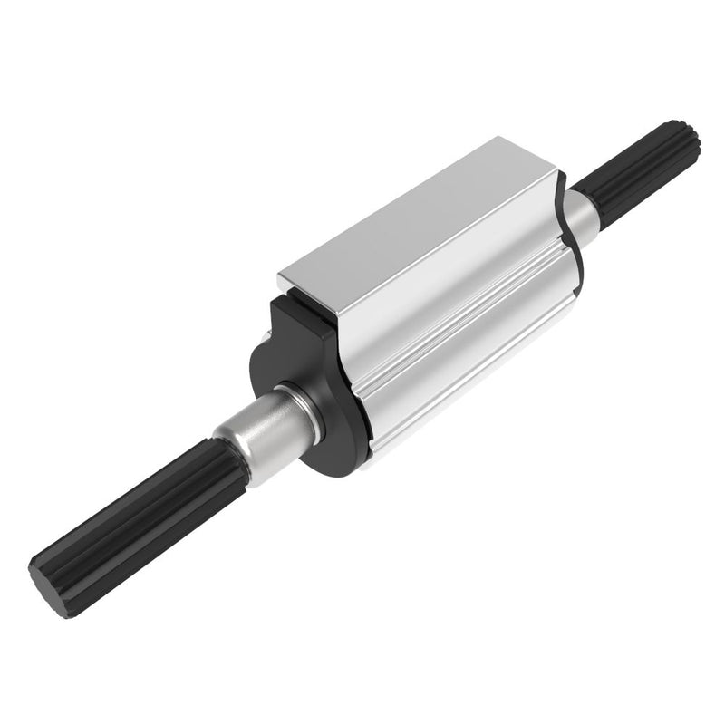 SOUTHCO Constant Torque Hinge, Sy mmetric, Forward Torque 0.45 N-m (4 in-lbf), Reverse Torque 0.45 N-m (4 in-lbf), Mold-in, Aluminum Alloy, Black [ST-8P-40SA-50]
