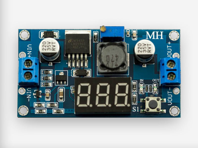 20W Adjustable DC-DC Buck Converter with Digital Display