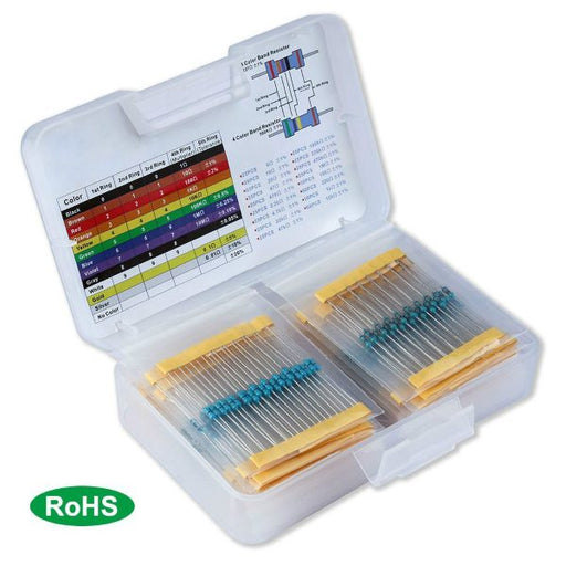 Box 525 1% precision resistors - 17 values