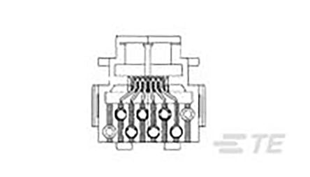 TE Connectivity Female RJ11 Connector, Cable Mount Straight 6 -Way [216000-2]; 191-8338