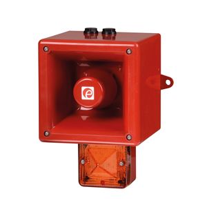 e2s AL112NX Series Amber Sounder Beacon, 230 V, IP66, Wall Mount, 120dB at 1 Metre [AL112NXAC230AA0A1R/A]; 248-4888