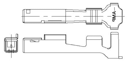 TE Connectivity Grace Inertia 3.5 Series Female Crimp Terminal Contact, 22AWG Min, 18AWG Max [1565079-1]; 712-2053