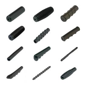 Essentra Tube End Grip 75.0 mm 19.1 mm Black PVC [10130]; 10068854
