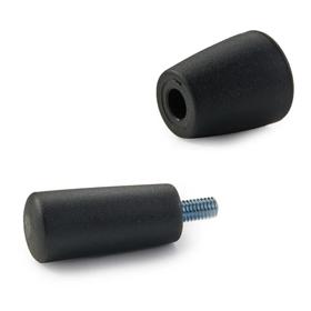 Essentra Tapered Knob 15.0 mm M5 Black [466377]; 10261156