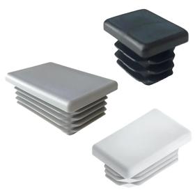 Essentra Rectangular Tube Insert 38.1 mm 25.4 mm 1.0 mm 3.0 mm Black LDPE [111548]; 10079676